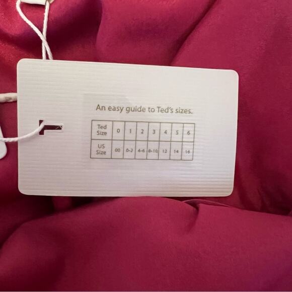 NWT Ted Baker London Luaan Button Through Cami Midi Dress in Pink Size 1 (0-2) - Picture 11 of 14